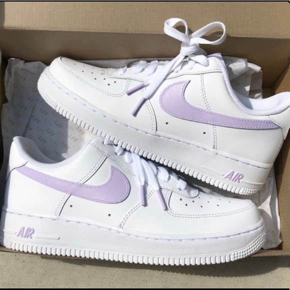 Nike Shoes - COPY - Custom Nike lavender Air force one women’s